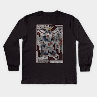 RX-0 Unicorn Gundam Kids Long Sleeve T-Shirt